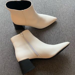 White booties